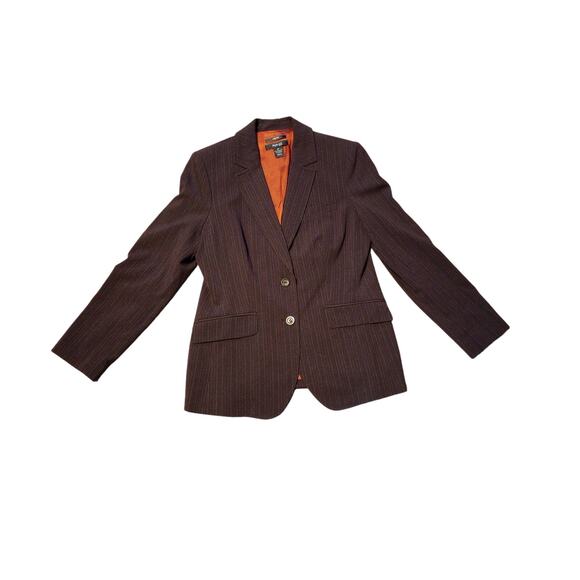 Style & Co Jackets & Blazers - Style & Co. Petite‎ NWT Ladies size 8P Cocoa Pinstripes